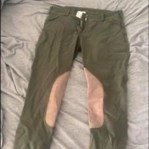 Elation Platinum hunter green breeches, 28R